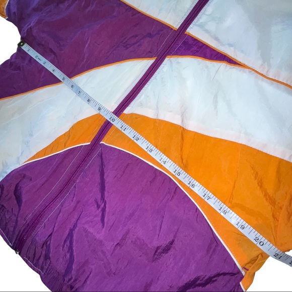 Reebok Unisex 80’s Color Block Windbreaker Jacket size small - Picture 8 of 10